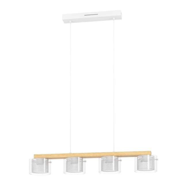 Eglo Portico-Z long table pendant natural and clear L88 - RGB + TW - Zigbee, Bluetooth