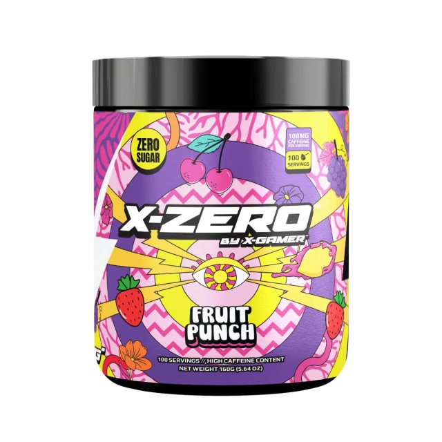 X-GAMER Energy Drink Powder X-Zero 160 gram Fruit Punch