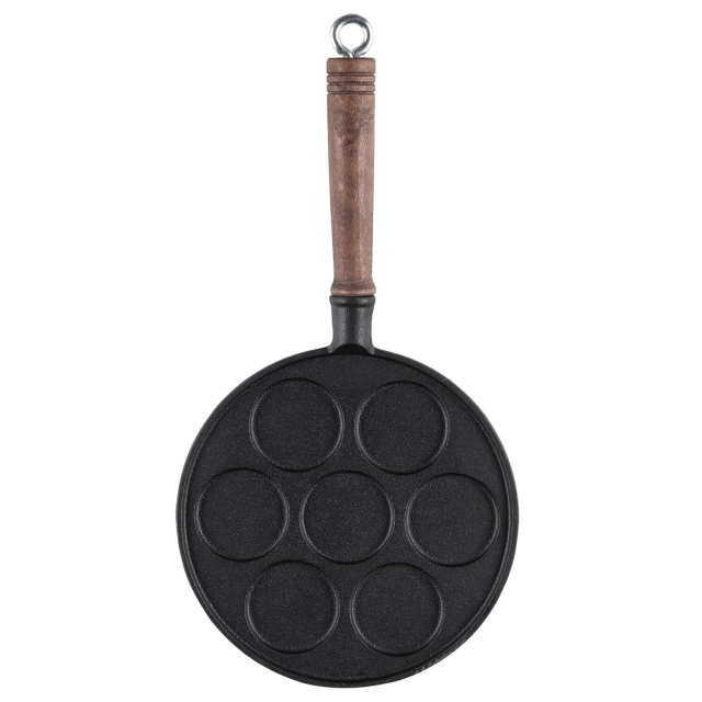 Maku Pancake Pan 7 Cups Black