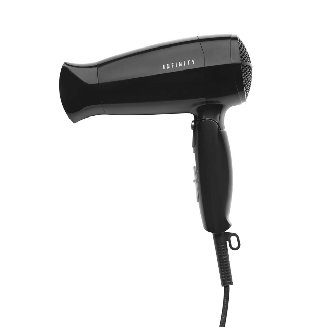 MELISSA Hair dryer with foldable handle 1600W Black