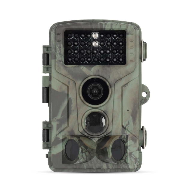 Nedis Wildlife Camera | 4K@10fps | 50 MPixel | 5 MPixel CMOS | IP65 | Black No-Glow IR | Night vision | Viewing angle: 60 ° | Motion sensor | Detection angle: 130 ° | Detection range: 20 m | Screen size: 2.4 " | LCD Screen | Brown / Green