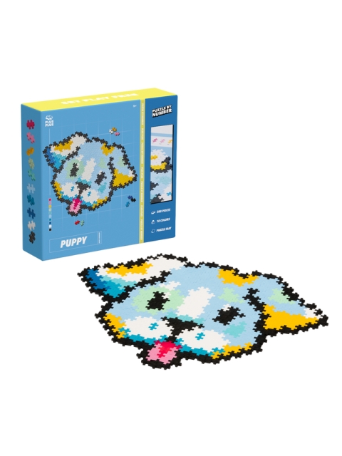 Plus Plus Puzzle By Number Puppy 500pcs (3961)