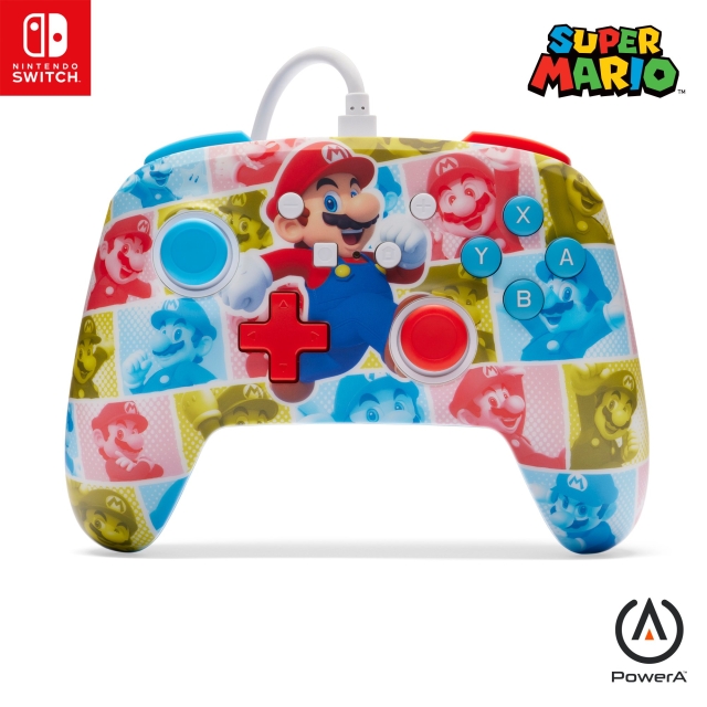 PowerA Enhanced Wired Controller - Mario Hero Reel (Nintendo Switch)