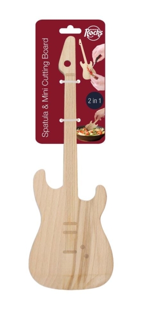 Winkee Guitar Spatula and Mini Cutting Board