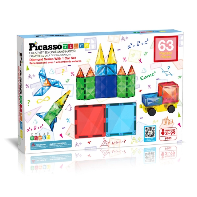 Picasso Tiles Diamond Series Set (63 pcs) (PT63)