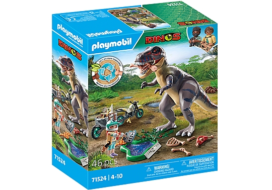 Playmobil T-Rex trace path (71524)