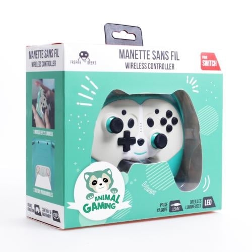 Trade Invaders Wireless Controller Pandy for Switch with paddles - Green