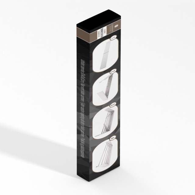 Scandinavian Collection Foldable wall-mounted drying rack - 80 x 40 x 9.5 cm