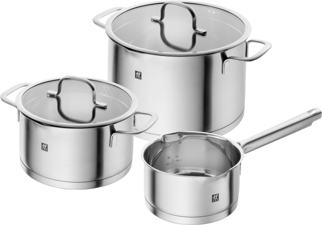 Zwilling TrueFlow, Pot set 3-pcs - Sølv