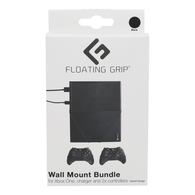 FLOATING GRIP Xbox One and Controller Wall Mounts - Bundle (Black)