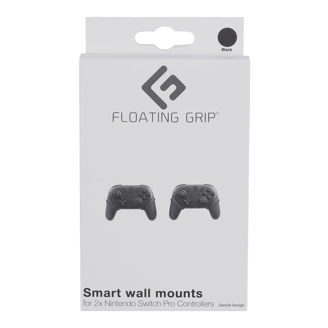 FLOATING GRIP Nintendo Switch Pro Controller wall mount by FLOATING GRIP®, Black