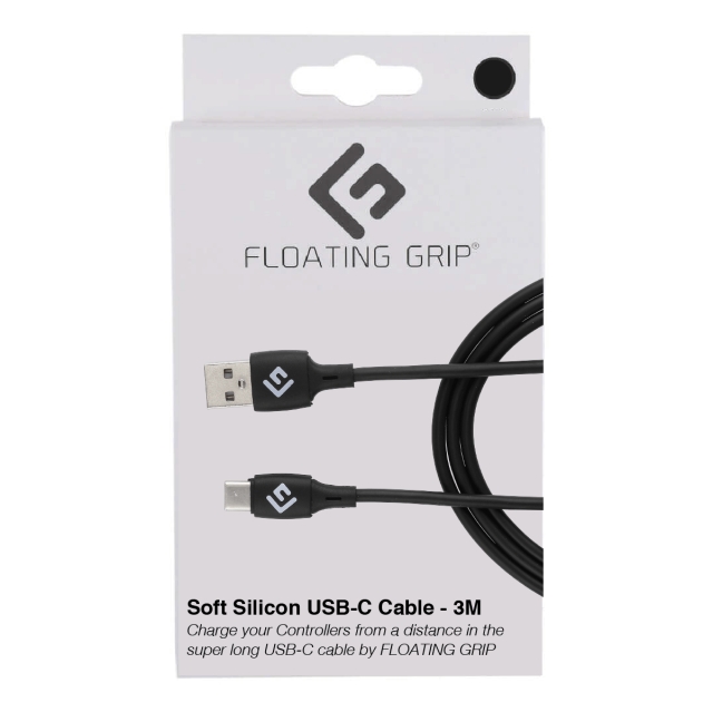 FLOATING GRIP 3M Silicone USB-C Cable (Black)