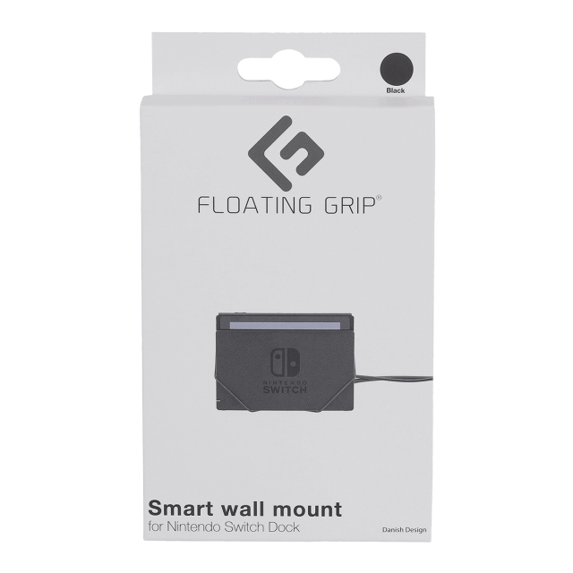FLOATING GRIP Nintendo Switch dock wall mount by FLOATING GRIP®, Black
