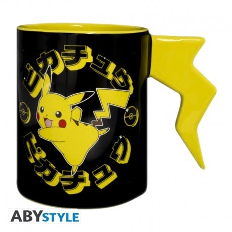 Abysse POKEMON - Mug 3D handle - Pikachu lightening bolt
