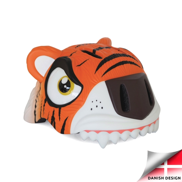 Crazy Safety Tiger Bicycle Helmet - Orange (100101-01-01)