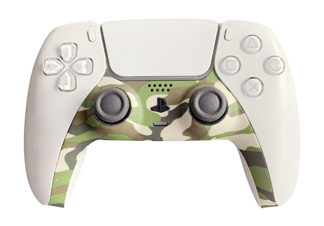 Piranha PS5 Controller Skins - Camo Green