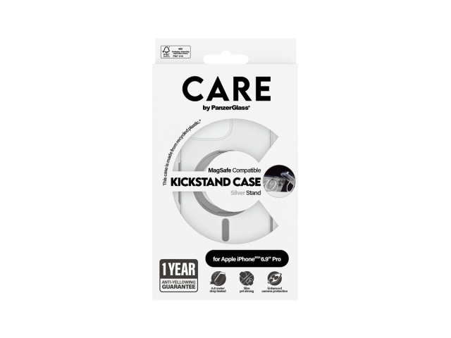 PanzerGlass CARE by PanzerGlass Protective Cover Silver Transparent