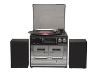 Denver MRD-166 DAB-radio CD / MP3-spelare Dubbelkassett Digital spelare Skivspelare Radio Digital inspelare 4Watt, Fyndvara