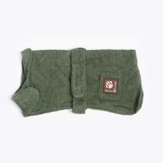 Danish design Dog bath robe green 70cm - (D11270)
