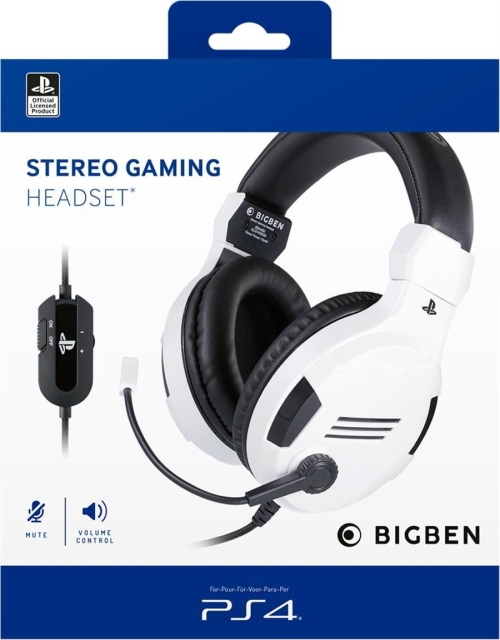 Bigben Playstation 4 HW Bigben Stereo Gaming Headset v3 (White)