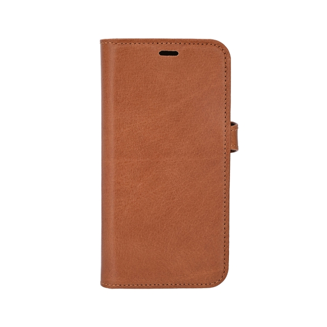 Buffalo Wallet 2in1 iPhone 16E 3 Card MagSerie Premium Leather Brown