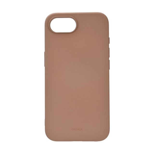 Onsala Phone Case iPhone 16E Back Silicone Touch Recycled MagSerie Chocolate