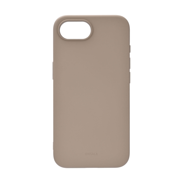 Onsala Phone Case iPhone 16E Back Silicone Touch Recycled MagSerie Chalk Summer Sand