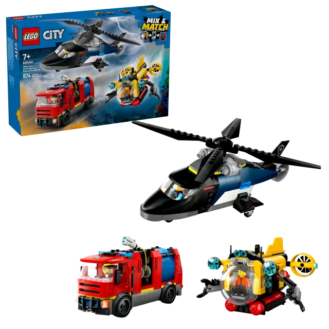 LEGO LEGO City - Helicopter, Fire Engine & Submarine (60462)