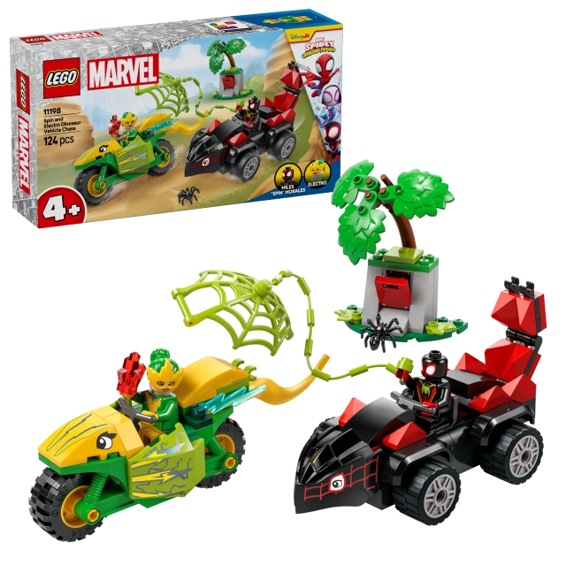 LEGO Spidey - Spin and Electro Dinosaur Vehicle Chase (11198)
