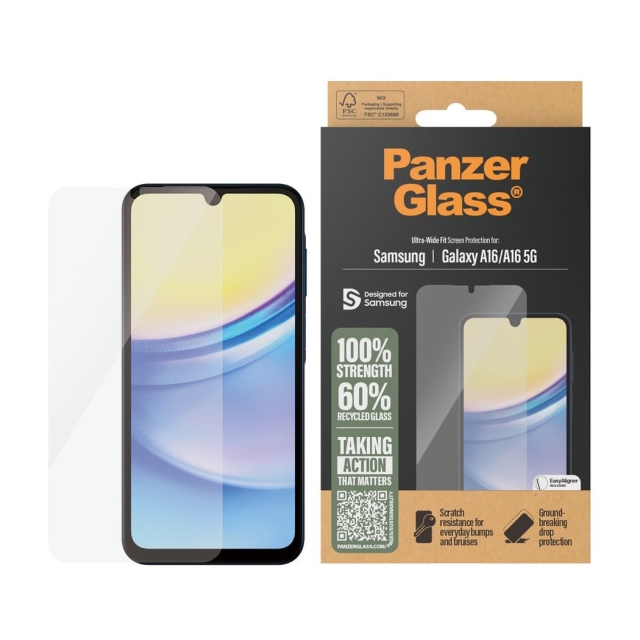 PanzerGlass Screen Protector - Samsung New A15/ A16 5G - Ultra-Wide Fit