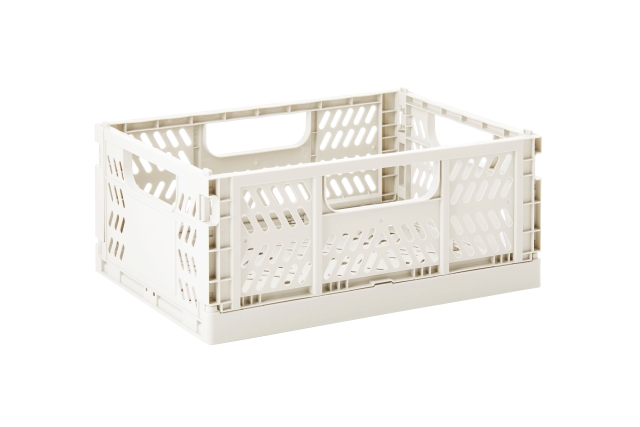 3 Sprouts Modern Folding Crate Medium Cream