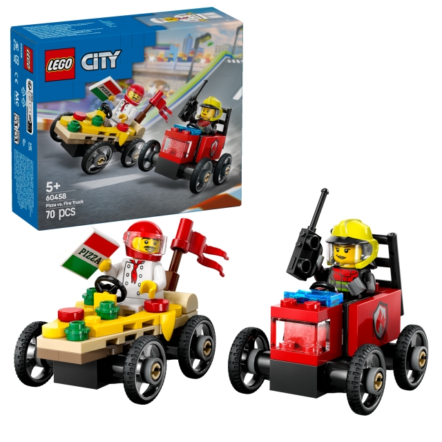 LEGO LEGO City - Race Car Pack: Pizza vs. Fire Truck (60458)