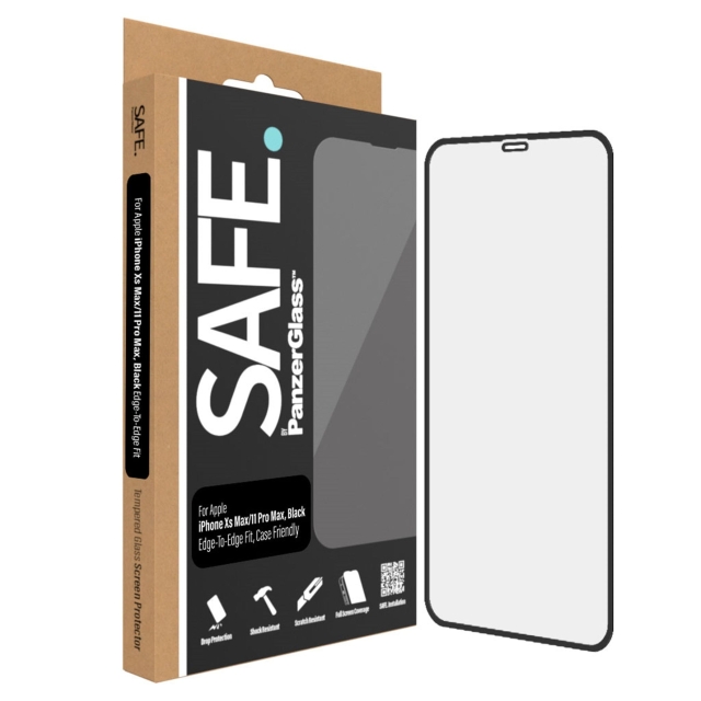 PanzerGlass SAFE by PanzerGlass - Screen Protector - Apple iPhone Xs Max , 11 Pro Max - Edge-to-Edge