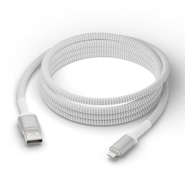 dbramante1928 Re-charge - BRD Cable - USB-A to Lightning, 2.5m - White