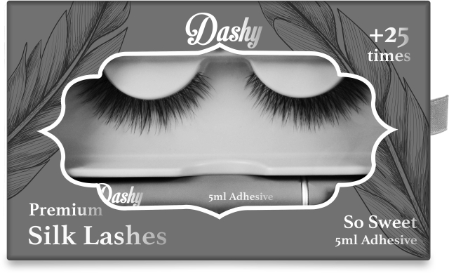 Dashy Premium Silk Lashes + 5 ml Adhesive So Sweet
