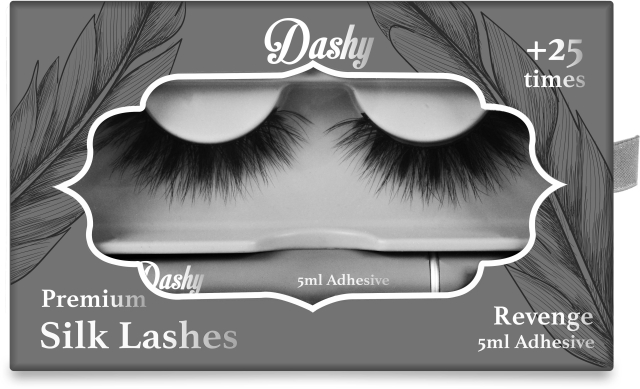 Dashy Premium Silk Lashes + 5 ml Adhesive Revenge