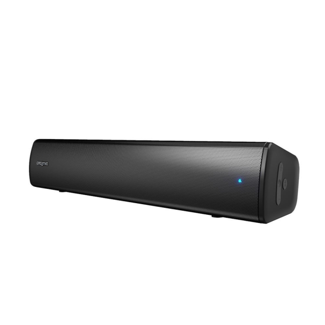 Creative Stage Air V2 Compact Under-monitor Soundbar, Black
