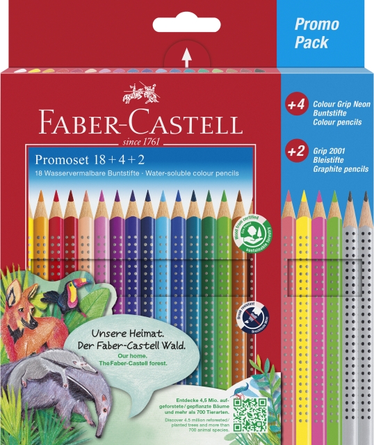 Faber-Castell Promotion set Colour Grip (18+4+2 pcs) (201540)