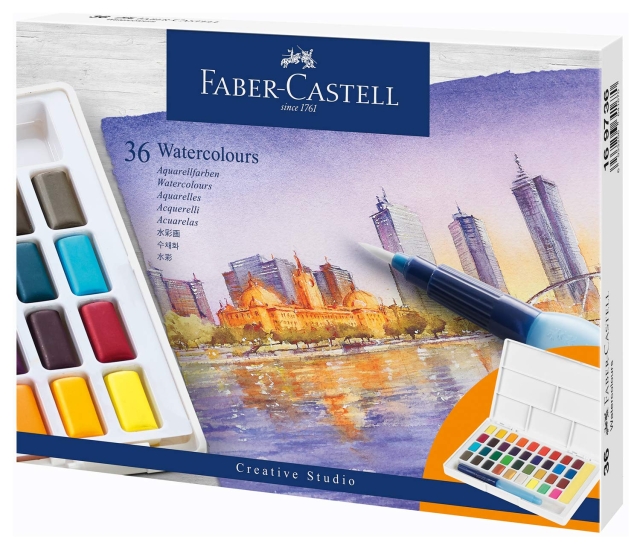 Faber-Castell Watercolours in pans 36ct set (169736)