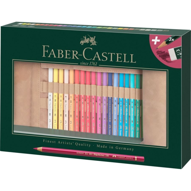 Faber-Castell Polychromos Colour pencil 30 ct pen. roll (110030)