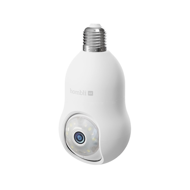 Hombli Smart Bulb Cam 4K, White