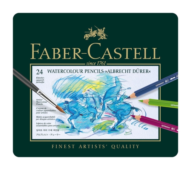 Faber-Castell Watercolour pencil Albrecht Dürer tin of 24 (117524)