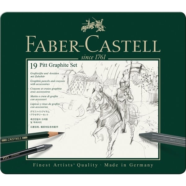Faber-Castell Set Pitt Graphite tin of 19 (112973)