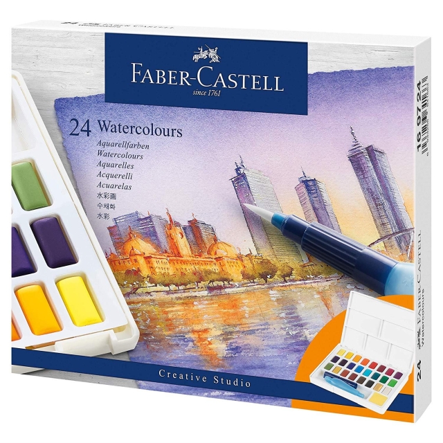 Faber-Castell Watercolours in pans 24ct set (169724)