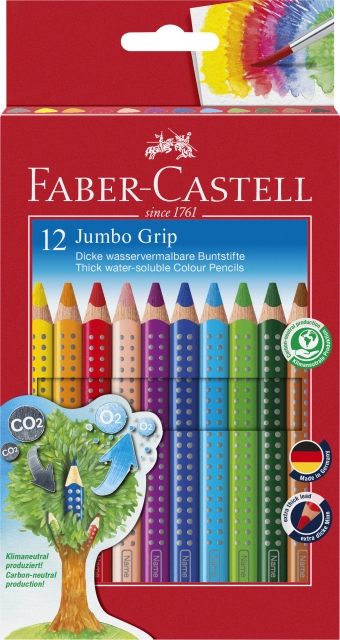 Faber-Castell Coloured Pencil Jumbo Grip 12 pcs  (110912)