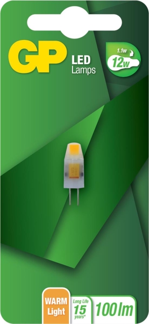 GP LED Lamp Capsule, G4, 1.1W (12W), 100lm