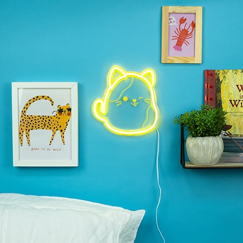 Fizz Creations Squishmallows - Cam Neon Wall Light - Yellow