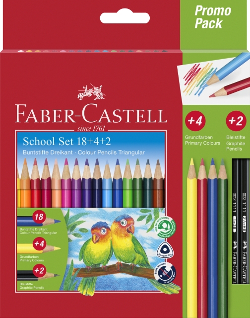 Faber-Castell Triangular pencils Promo Pack 18+4+2 (201597)