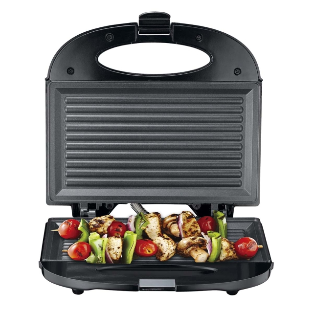 MELISSA Sandwich maker / grill plate 750 Watt Black