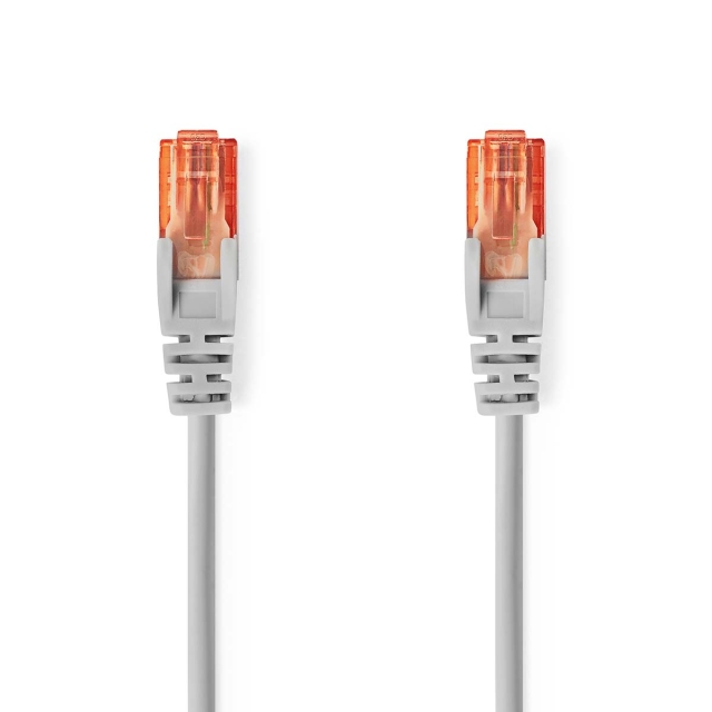 Nedis CAT6 Cable | RJ45 Male | RJ45 Male | U/UTP | 2.00 m | Round | PVC | Grey | Label